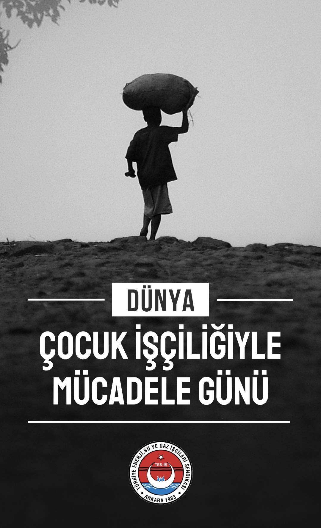 Genel Başkanımız İrfan KABALOĞLU'nun 12 Haziran Dünya Çocuk İşçiliğiyle Mücadele Günü Mesajı