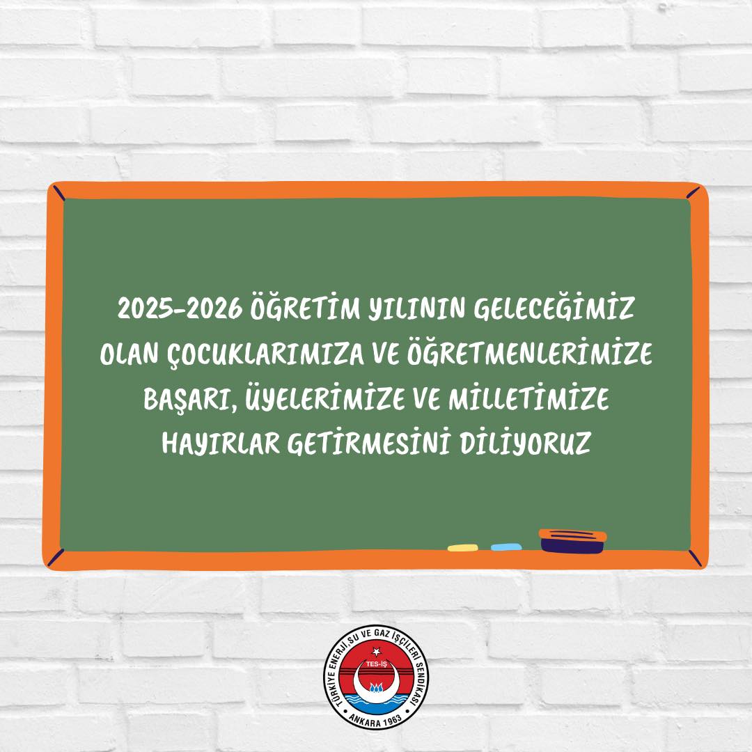 Genel Başkanımız İrfan KABALOĞLU; 2025-2026 Eğitim ve Öğretim Yılının Başlaması Vesilesiyle Bir Mesaj Yayınladı: 