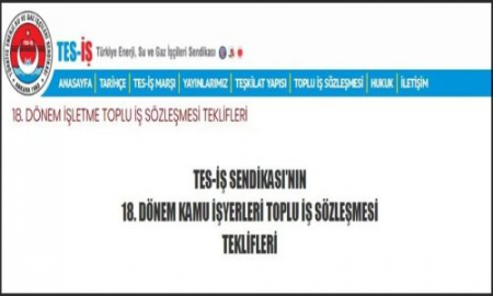 18.DÖNEM TİS TASLAKLARI