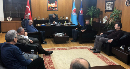 ESKİ ÇALIŞMA VE SOSYAL GÜVENLİK BAKANI FARUK ÇELİK'TEN SENDİKAMIZA ZİYARET