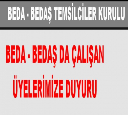 BEDA - BEDAŞ TEMSİLCİLER KURULU