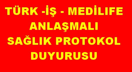 ANLAŞMALI SAĞLIK PROTOKOLU