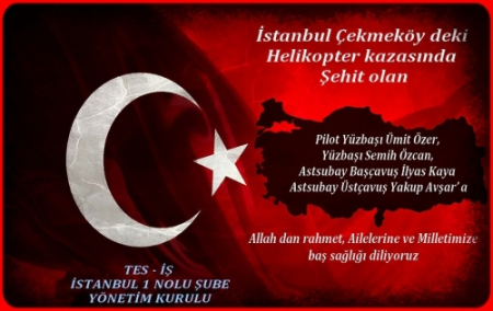 ŞEHİTLERE BAŞSAĞLIĞI