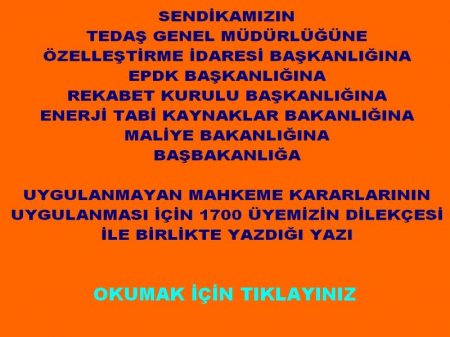 KURUMLARA YAZILAN YAZI