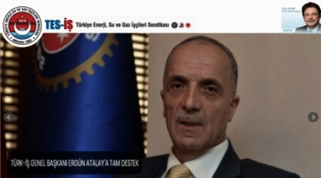TÜRK-İŞ BAŞKANINA TAM DESTEK