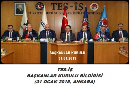TES-İŞ BAŞKANLAR KURULU