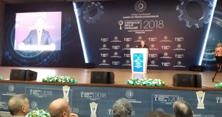 SANAYİ VE TEKNOLOJİ BAKANLIĞI 2018 VERİMLİLİK PROJE ÖDÜLLERİ DAĞITILDI