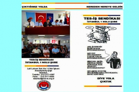 ALT İŞVEREN İŞÇİLERİNE DAĞITILAN BROŞÜR