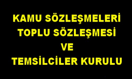 KAMU SÖZLEŞMESİ TEMSİLCİLER KURULU
