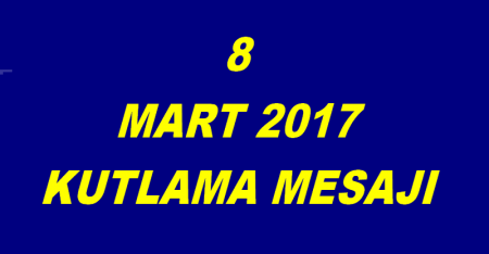 8 MART MESAJI