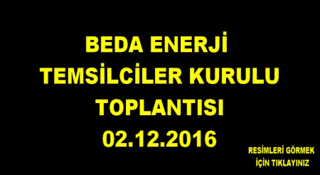 BEDA ENERJİ TEMSİLCİLER KURULU
