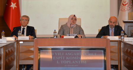 ASGARİ ÜCRET TESPİT KOMİSYONU İLK TOPLANTISI AİLE, ÇALIŞMA VE SOSYAL HİZMETLER BAKANLIĞINDA GERÇEKLEŞTİRİLDİ