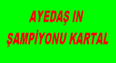 AYEDAŞ IN ŞAMPİYONU KARTAL OLDU