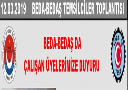 BEDA-BEDAŞ TEMSİLCİLER KURULU