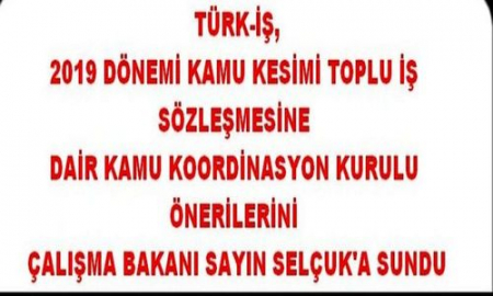 KAMU SÖZLEŞMELERİ ÇERÇEVE ÖNERİSİ