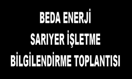 BEDA SARIYER BİLGİLENDİRME TOPLANTISI