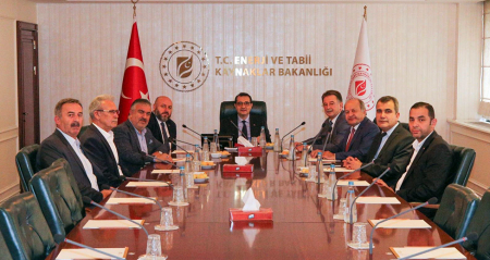 TES-İŞ'TEN ENERJİ VE TABİİ KAYNAKLAR BAKANI FATİH DÖNMEZ'E ZİYARET