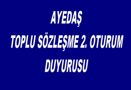 AYEDAŞ 2.OTURUM TUTANAĞI