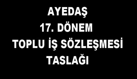AYEDAŞ TİS TASLAĞI