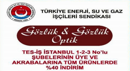 ANLAŞMALI GÖZLÜK DUYURUSU