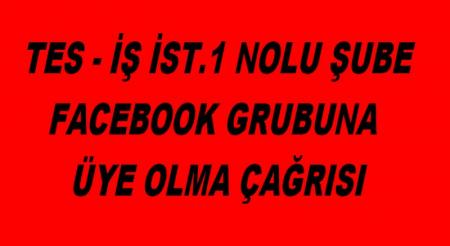 FACEBOOK GRUBUNA ÜYE OLMA ÇAĞRISI