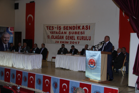 TES-İŞ SENDİKASI YATAĞAN ŞUBESİ 10. OLAĞAN GENEL KURUL TAMAMLANDI