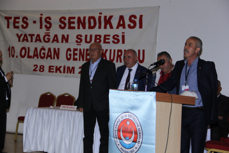 TES-İŞ SENDİKASI YATAĞAN ŞUBESİ 10. OLAĞAN GENEL KURUL TAMAMLANDI