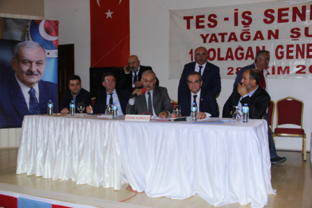 TES-İŞ SENDİKASI YATAĞAN ŞUBESİ 10. OLAĞAN GENEL KURUL TAMAMLANDI