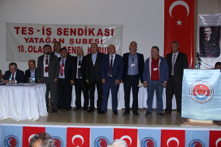TES-İŞ SENDİKASI YATAĞAN ŞUBESİ 10. OLAĞAN GENEL KURUL TAMAMLANDI