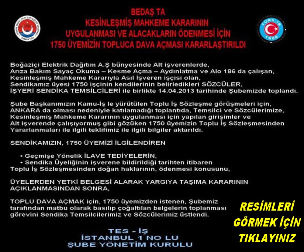 BEDAŞ TEMSİLCİ VE SÖZCÜLER KURULU