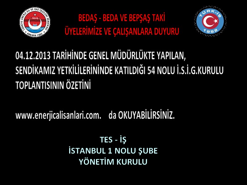 İSG KURUL ÖZETİ