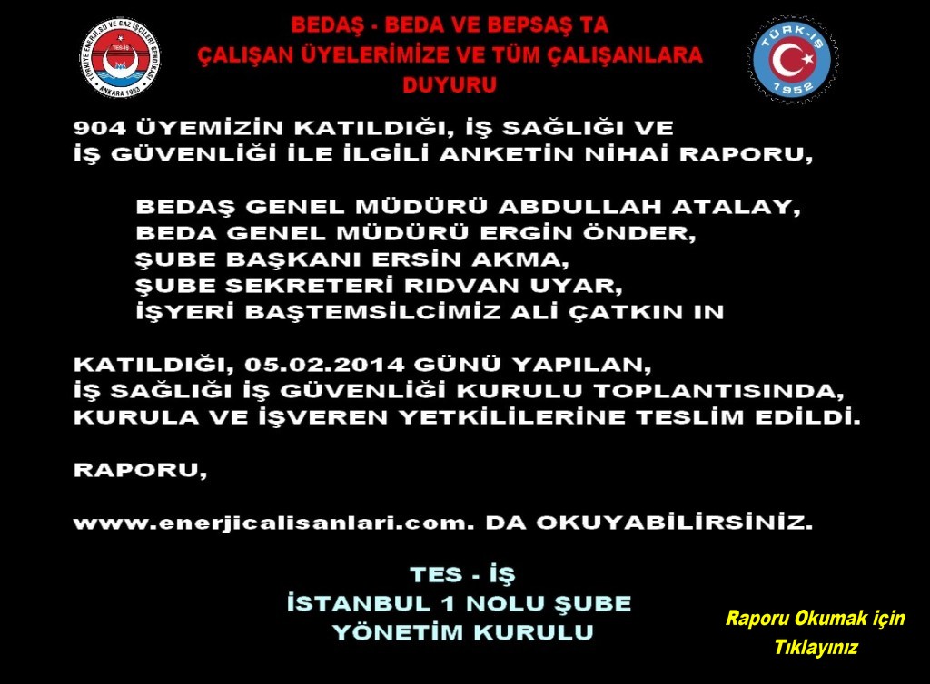 İSG NİHAİ RAPORU