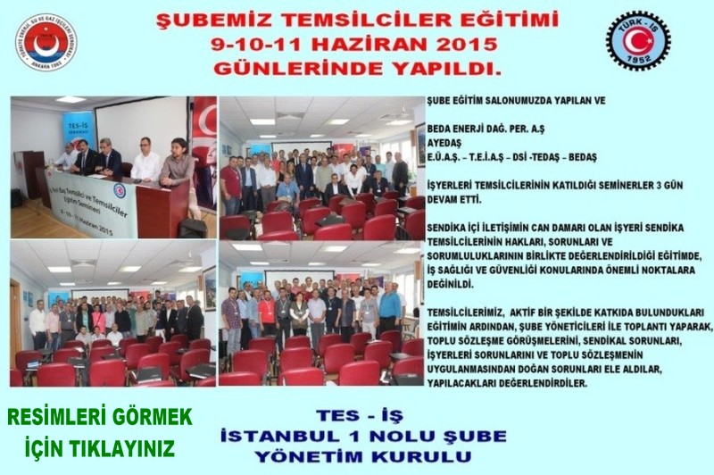 KAMU İŞYERLERİ TEMSİLCİ EĞİTİMİ