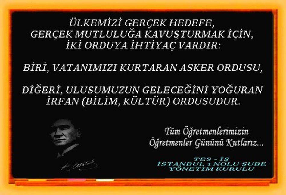 ÖĞRETMENLER GÜNÜ