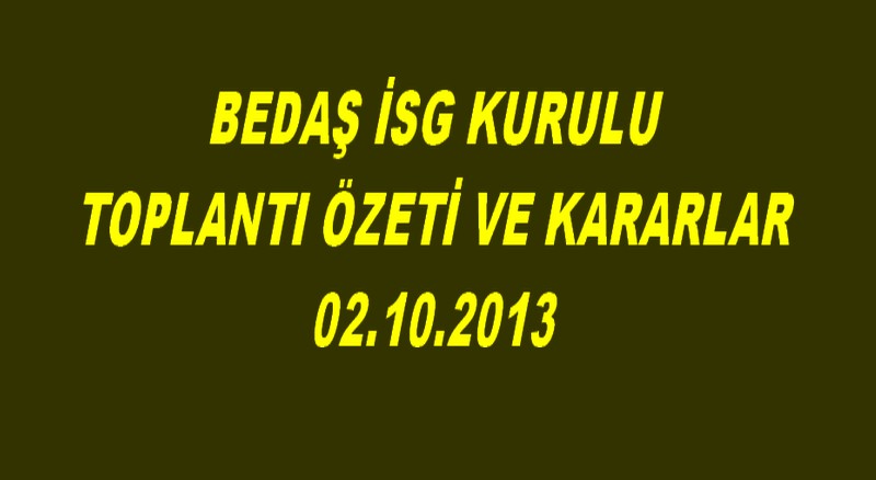 İSG ÖZETİ
