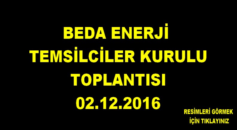 BEDA ENERJİ TEMSİLCİ KURULU