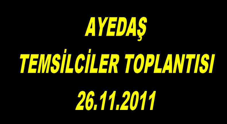 AYEDAŞ TEMSİLCİLER KURULU