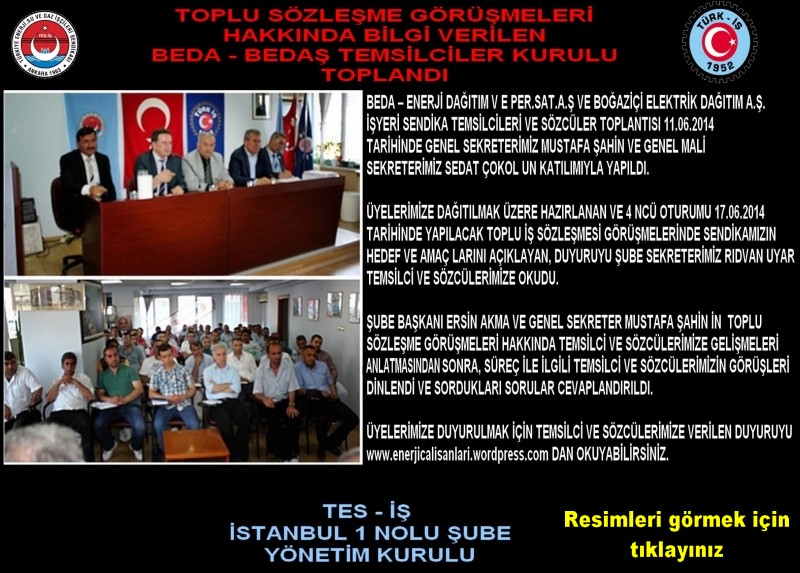 bedaş beda temsilciler kurulu