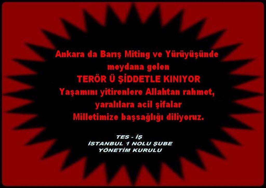 TERÖRÜ KINAMA MESAJI