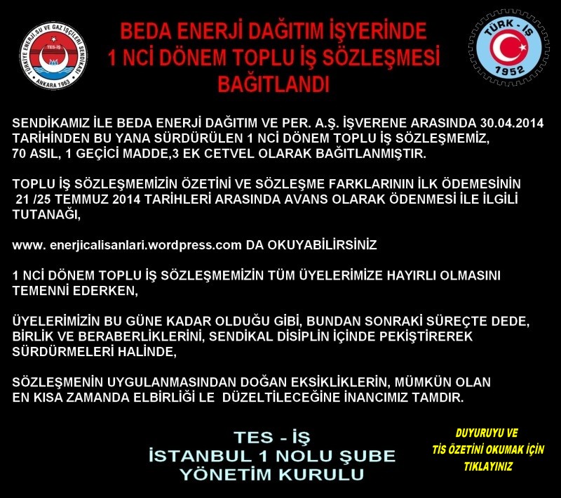 DUYURU VE TİS ÖZETİ