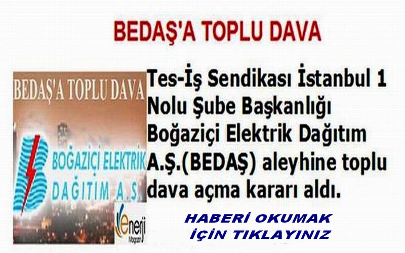 BEDAŞ A TOPLU DAVA