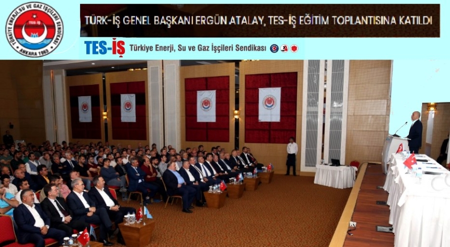 ERGÜN ATALAY TES İŞ SEMİNERİNE KATILDI