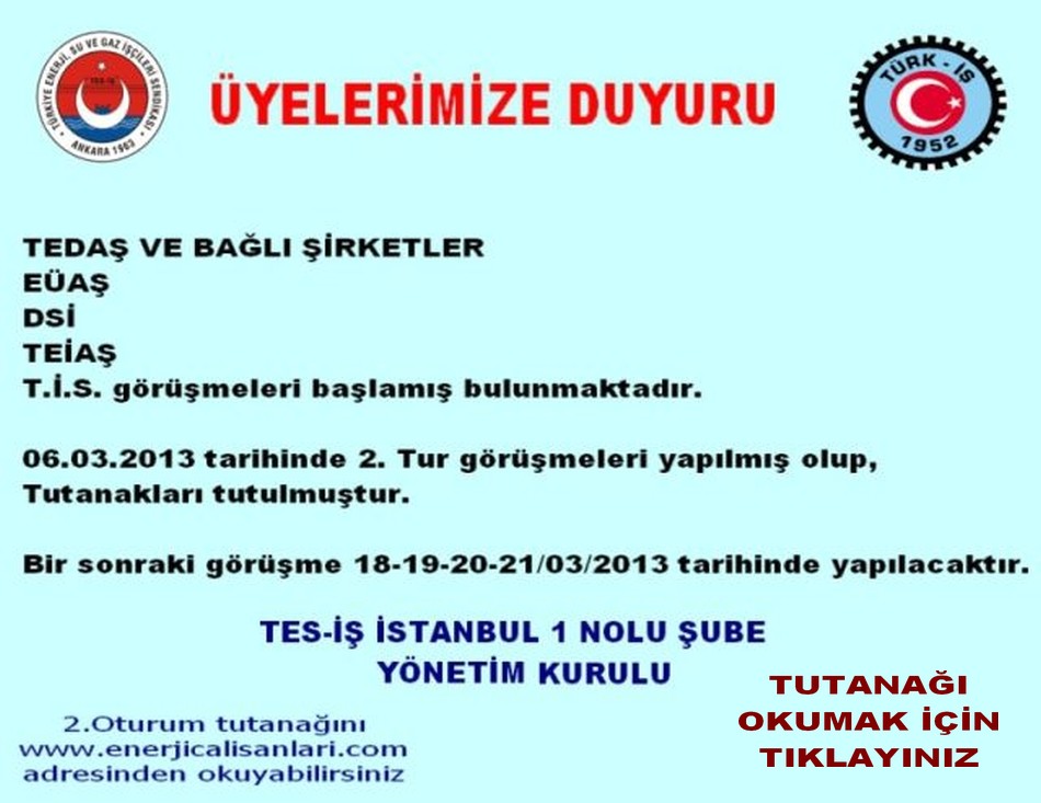 OTURUM DUYURUSU