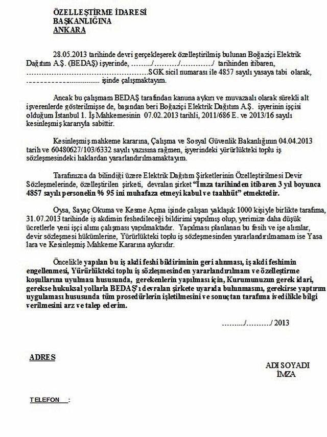 DİLEKÇE
