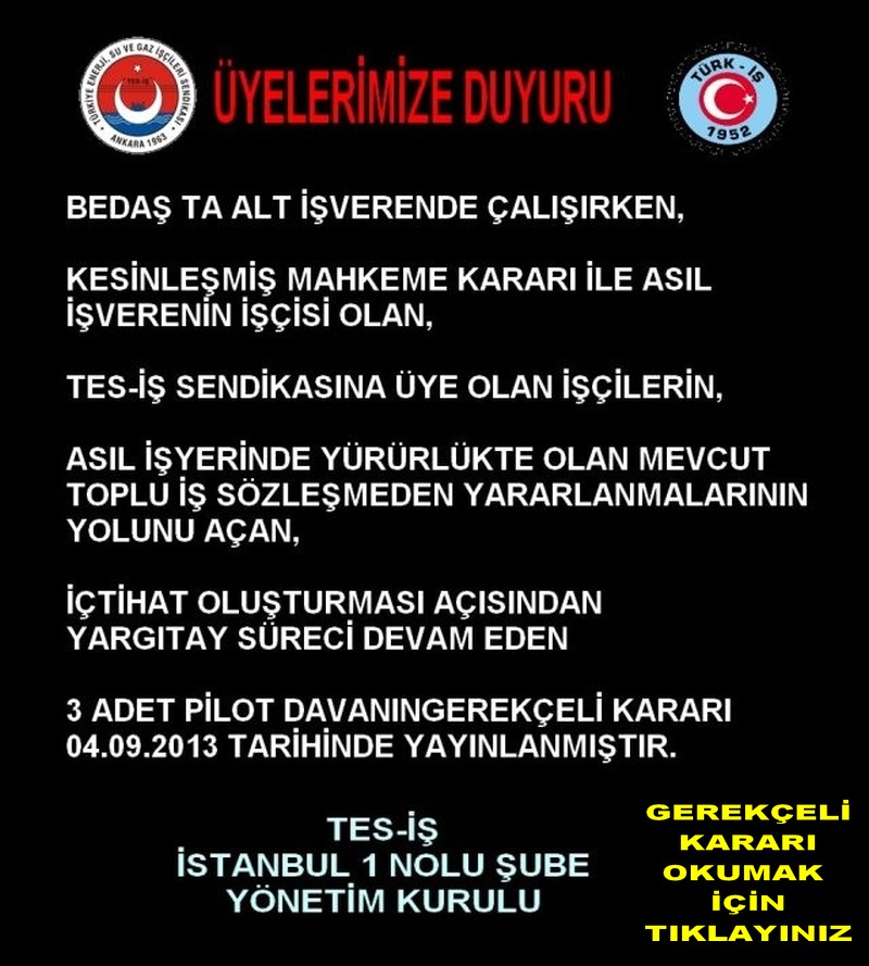 GEREKÇELİ KARAR