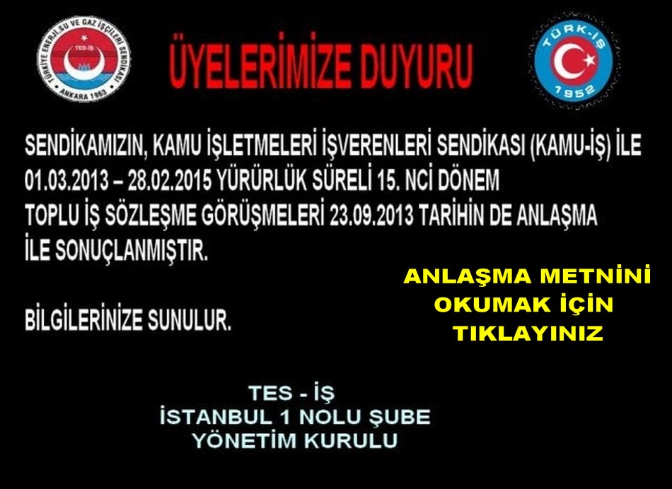 15. DÖNEM KAMU ANLAŞMA