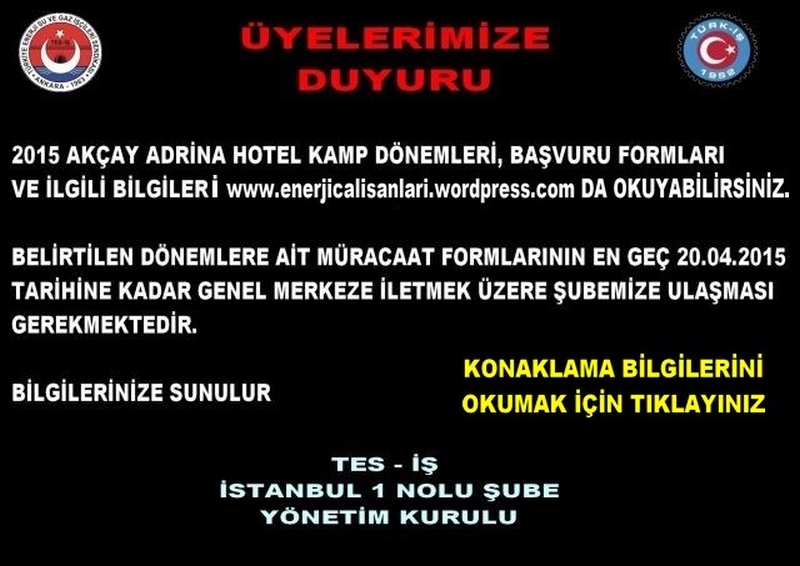 ADRİNA 2015 DUYURUSU