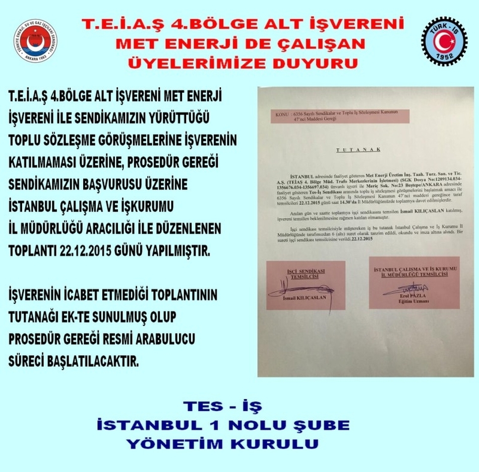 MET ENERJİ İŞKUR TOPLANTISI