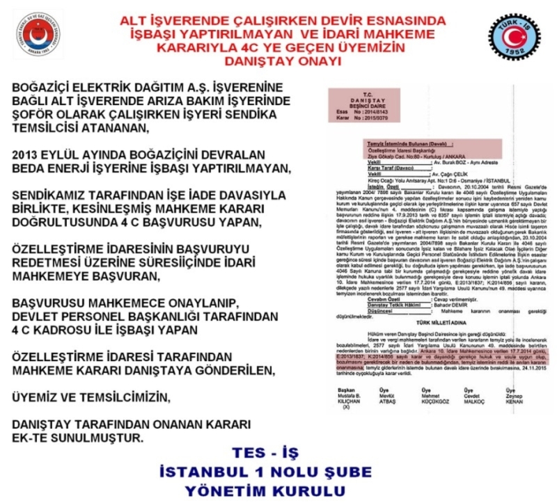 4C DANIŞTAY ONAYI