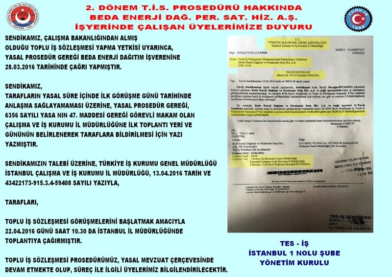 BEDA İŞKUR ÇAĞRI DUYURUS